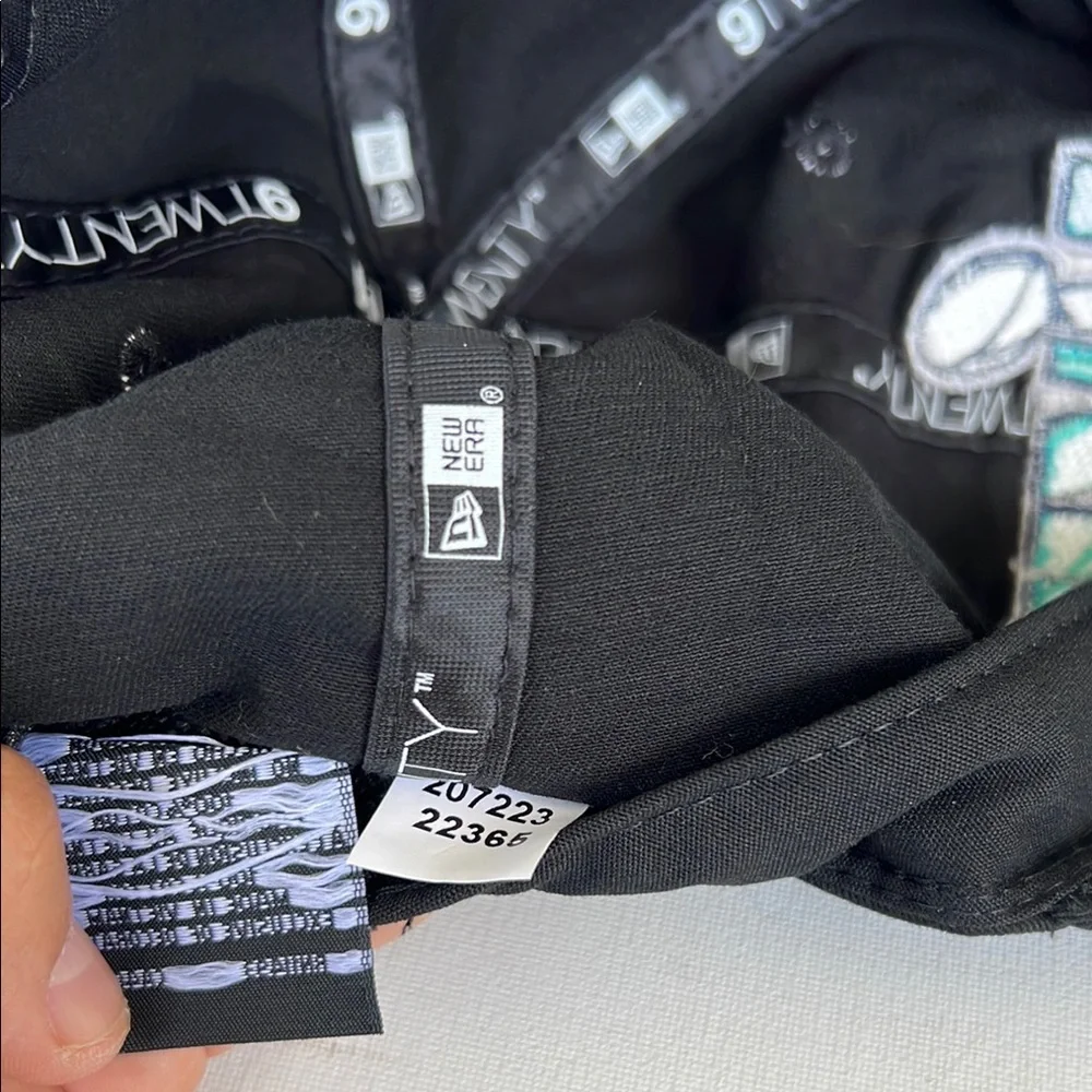 New Era Black 9 Twenty Super Bowl 57 Logo Hat Cap‎ “like new”